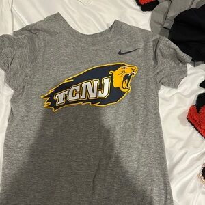 The College of New Jersey Gray athletic T-Shirt